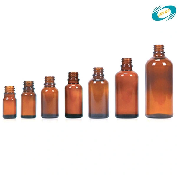 Deep Amber Glass Dropper Bottles Used for Filling Essential Oils